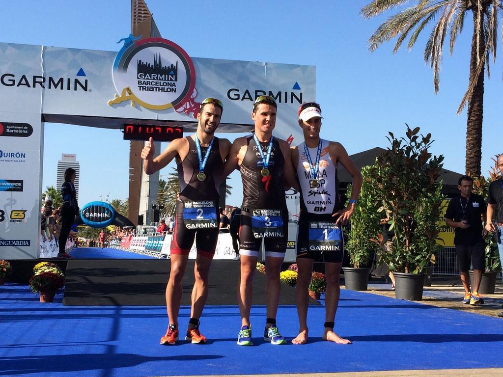 Mario Mola logra la segunda posición en el Barcelona Triathlon