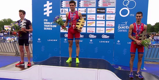Mario Mola logra la tercera posición en las Series Mundiales de Triatlón