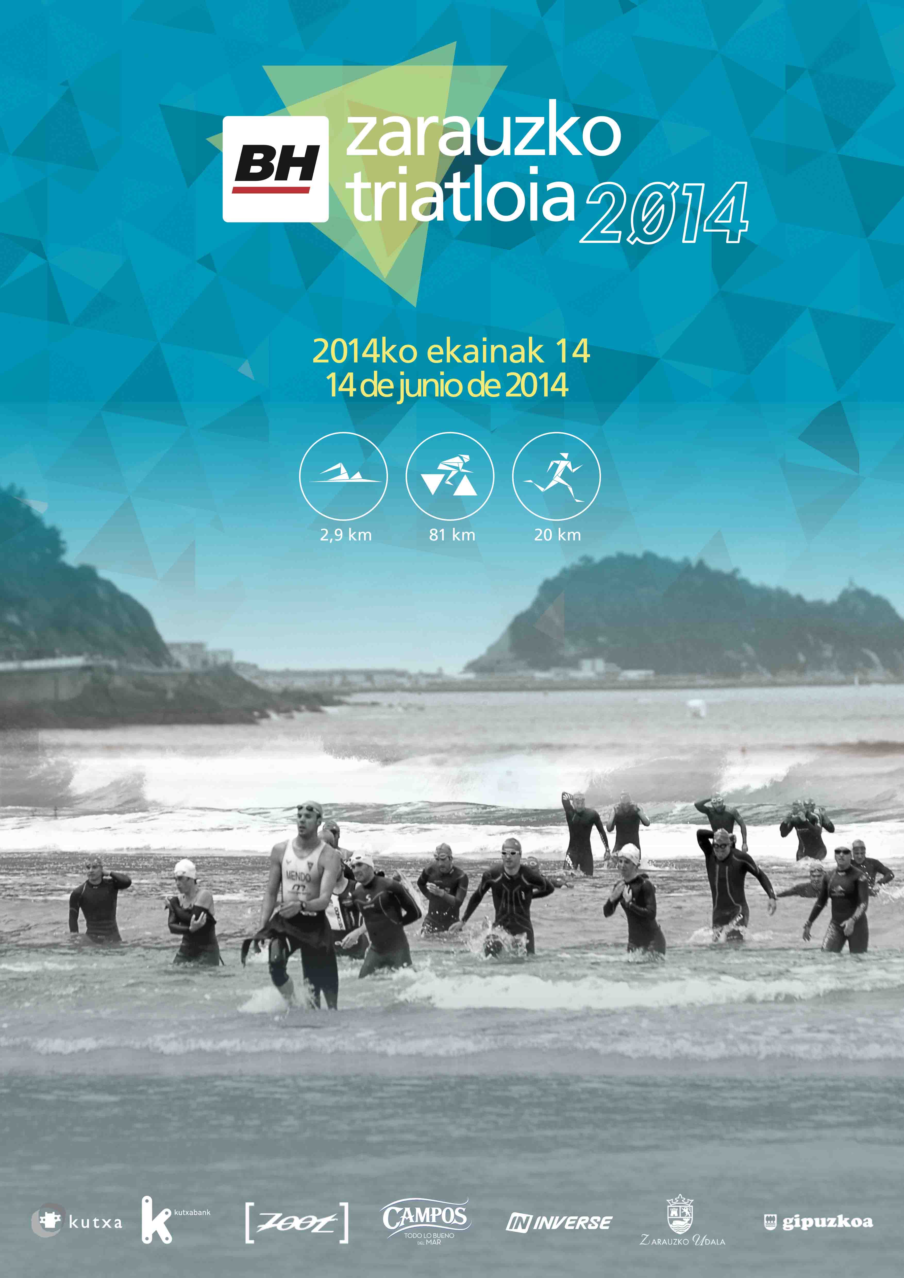 Le BH Zarauzko Triatloia 2014 est de retour avec des nouveautés dans les secteurs du vélo et de la course à pied