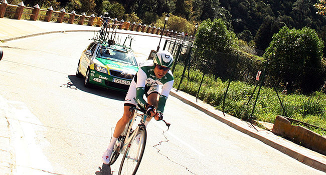 Javier Moreno debuta con el Caja Rural con un 16º puesto en el prólogo de la Vuelta a Andalucía