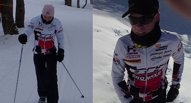 Julie Bresset y Maxime Marotte finalizan la concentración en Les Gets