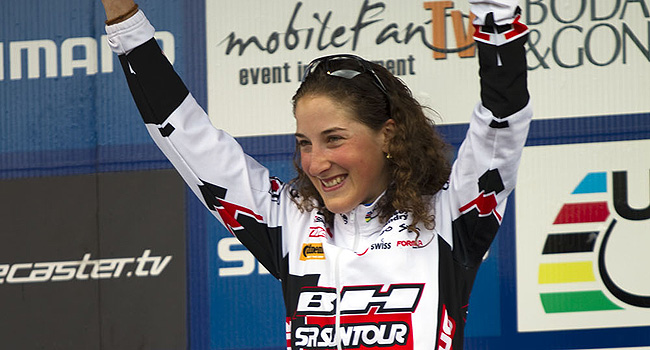 Julie Bresset, cuarta en la prueba de la Copa del Mundo de Champery