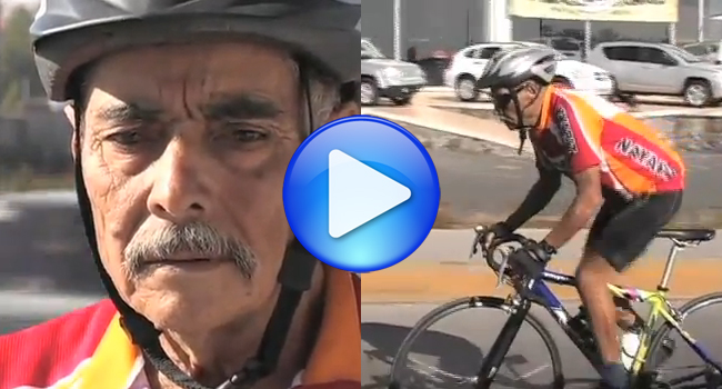 Un hombre de 67 años recorre México sobre una BH para luchar contra la violencia